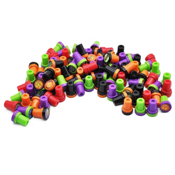100pcs Halloween Assorted Self Inking Stamp