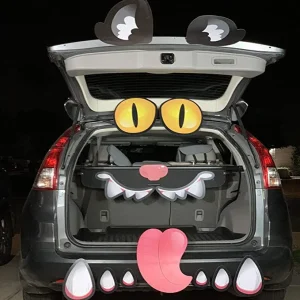 Halloween Cat Trunk or Treat Garage Decoration