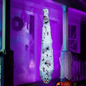 LED Light Up Halloween Cocoon Corpse 72in