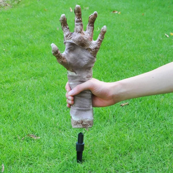Halloween Yard Zombie Arm Stakes 13in