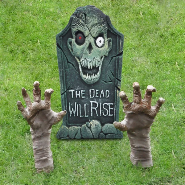 Halloween Yard Zombie Arm Stakes 13in