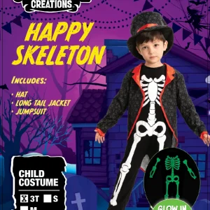 Toddler Glow in the Dark Skeleton Halloween Costume