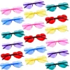 18Pcs Heart Shaped Glasses Valentines Day Cards for Kids-Classroom Exchange Gifts