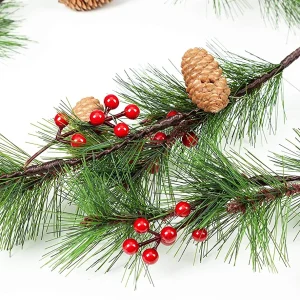 Christmas Garland Pine Cone Decoration 6ft