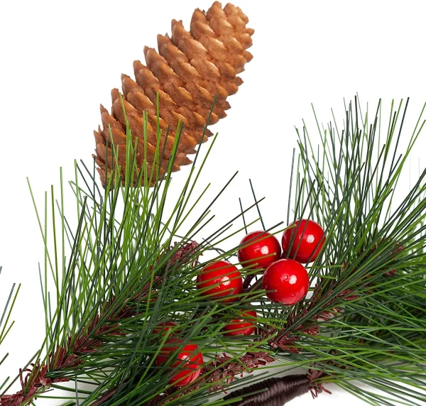 Christmas Garland Pine Cone Decoration 6ft
