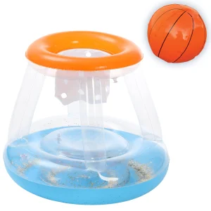 Inflatable Pool Float Volleyball & Basketball Hoops Set