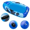 Inflatable Bottom Boat Pool Raft, Blue