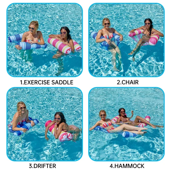 4 in 1 Hammock Inflatable Lounge Pool Float