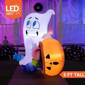 5ft Inflatable LED Cute Ghost Decoration