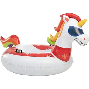 Inflatable Unicorn Snow Tube 47in