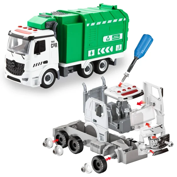 Jumbo Recycle Garbage Truck Toy with Light and Sounds