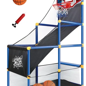 Kids Arcade Basketball Game Set with Hoop