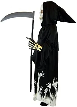 Kids Glow in the Dark Grim Reaper Halloween Costume