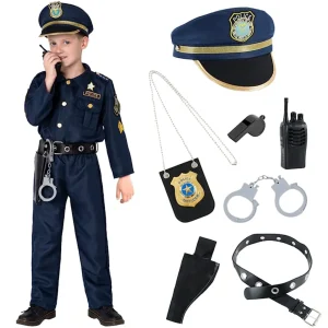 Kids Police Officer Costume and Role Play Kit