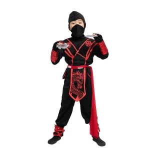 Kids Red Dragon Ninja Costume for Halloween