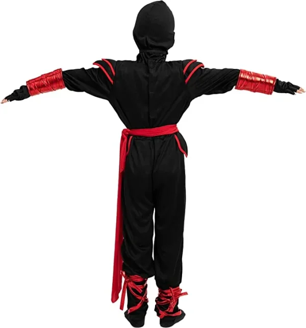 Kids Red Dragon Ninja Costume for Halloween