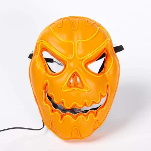 LED Light-up Scary Pumpkin Mask – Adult