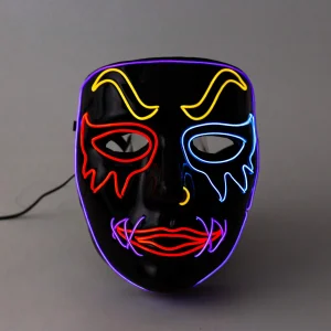 LED Mask Light-up Clown Mask – Adult