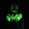 Halloween Led Mask Costume with 3 Lighting Modes (Green)