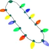 2pcs Christmas Lighted Necklace and Santa Hat Headband