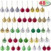48pcs Multicolor Christmas Ball Ornaments