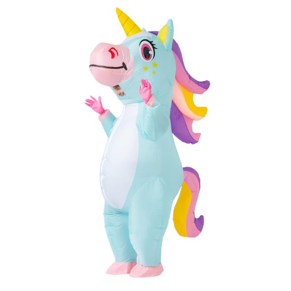 Inflatable Blue Rainbow Unicorn Costume - Joyfy - One Stop Shop for All ...