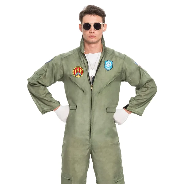 Men Fighter Pilot Halloween Costume