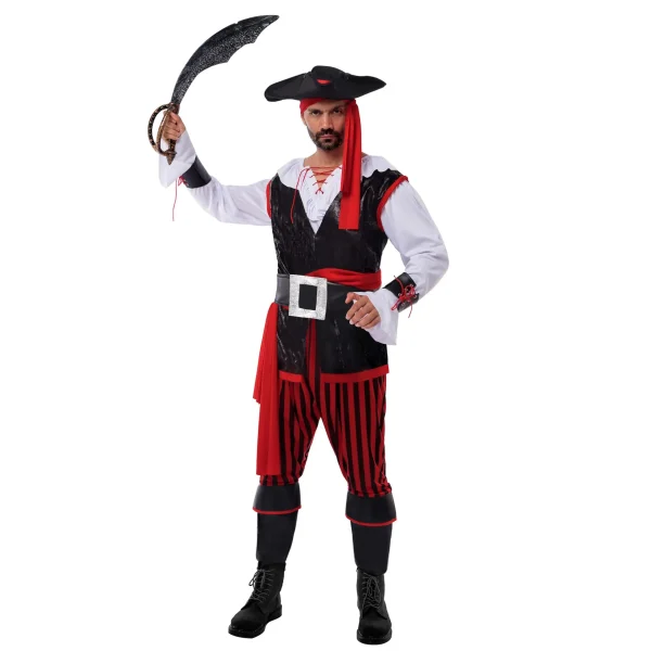 Men Sea Captain Pirate Halloween Costume