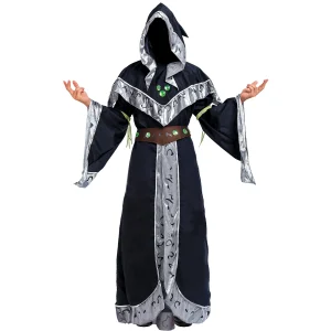 Men Sorcerer Medieval Warlock Halloween Costume
