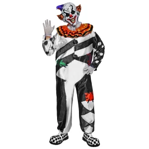 Mens Deluxe Scary Clown Halloween Costume