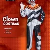 Adult Unisex Creepy Deluxe Scary Clown Halloween Costume