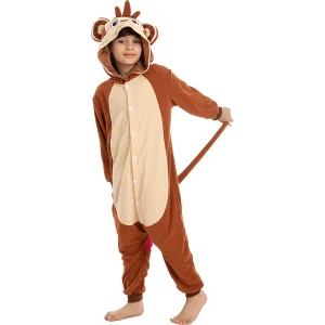 Kids Monkey Halloween Onesie Pajamas