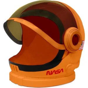 Orange Astronaut Helmet with Movable Visor – Child