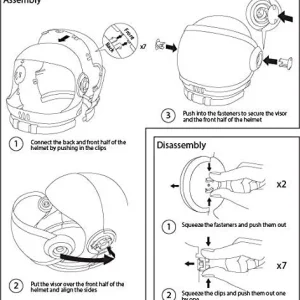 Astronaut Helmet with Movable Visor for Kids