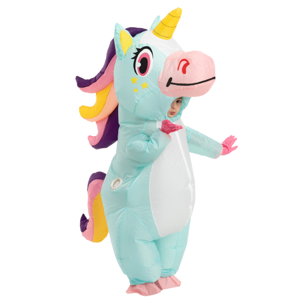 Inflatable Blue Rainbow Unicorn Costume - Joyfy - One Stop Shop for All ...