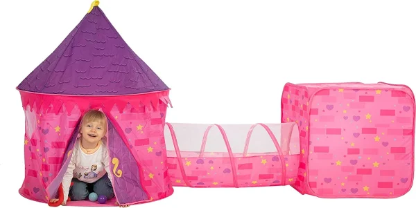 Girls Princess Pink Castle Play Tent