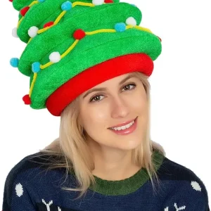 Plush Christmas Tree Hat