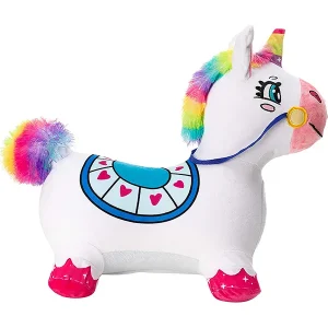 Kids Inflatable Plush Unicorn Bouncy Hopper