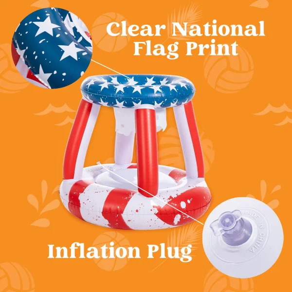 Pool Floats American Flag for Volleyball and Basketball