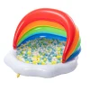 Kids Rainbow Sprinkler Pool Inflatable with Canopy