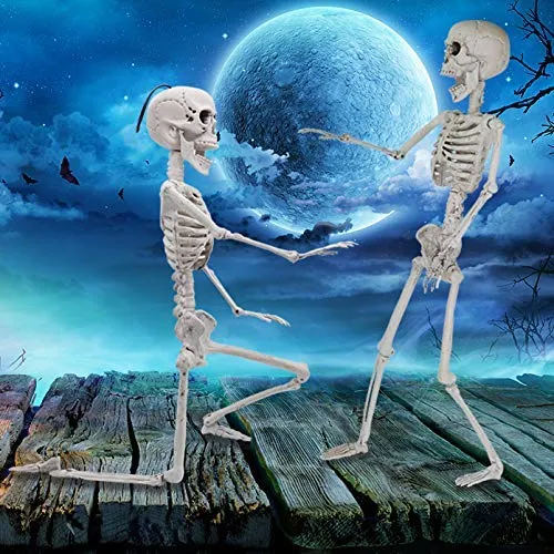 Posable Skeleton Halloween Decoration 24in