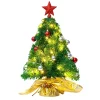 50 LED Pre lit Tabletop Christmas Tree 23in