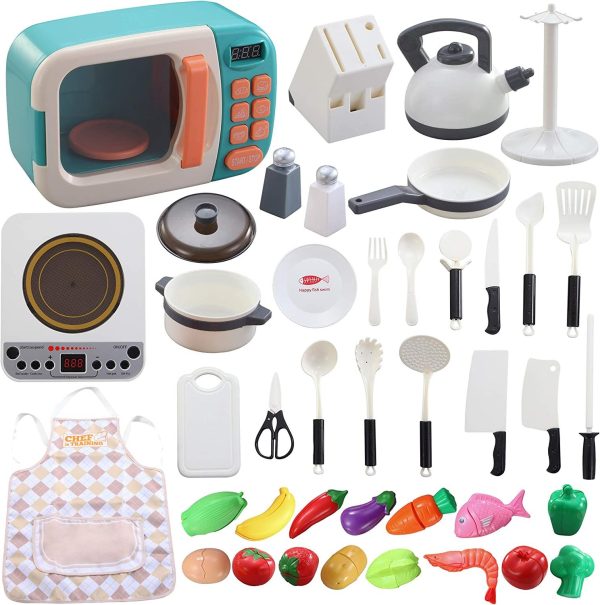 42Pcs Pretend Play Kitchen Cookware Set Kids toy