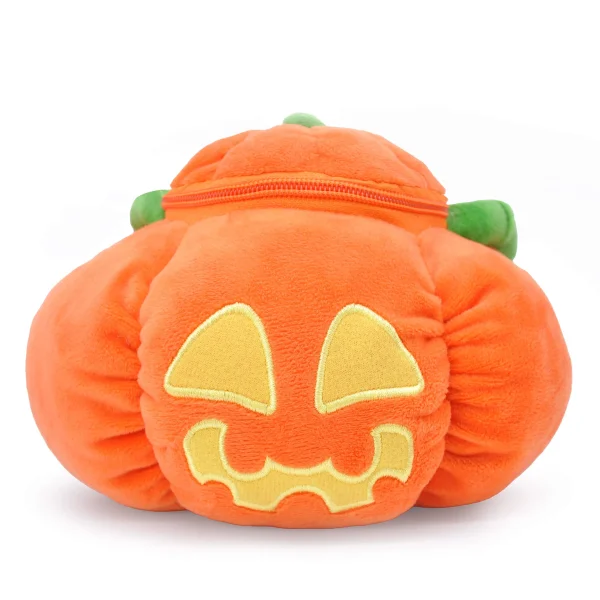 Pumpkin Baby Basket Plush Playset for Halloween
