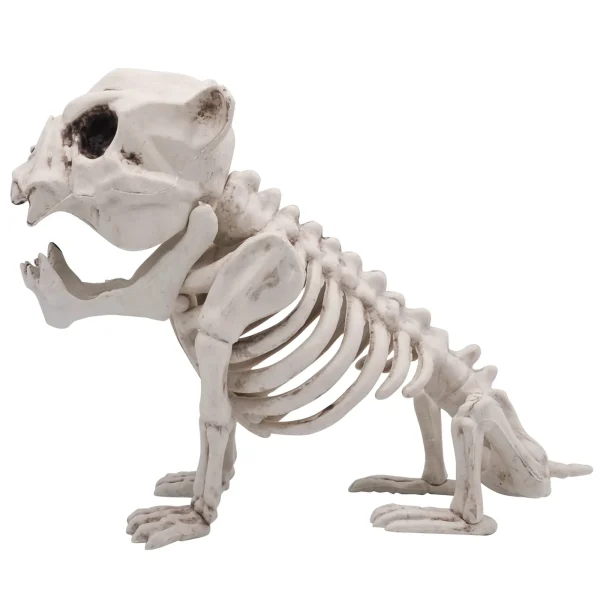 Puppy Skeleton Pose-N-Stay Halloween Decoration 11in