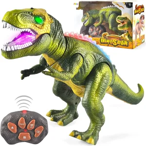 Remote Control Walking Dinosaur with Lights and Sounds
