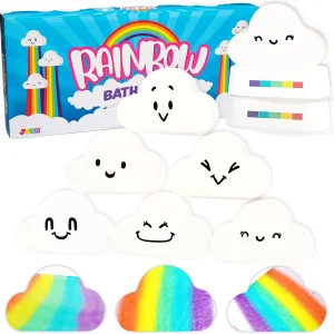 6Pcs Rainbow Bath Bombs Gift Set