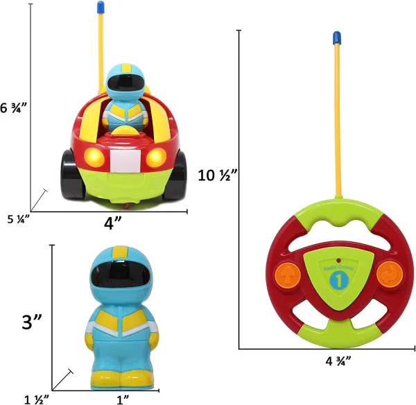 Remote Control Cartoon Car With 4 Figures