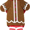 3pcs Christmas Gingerbread Santa Costume Set