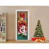 Santa with Gifts Christmas Door Cover 72in x 30in